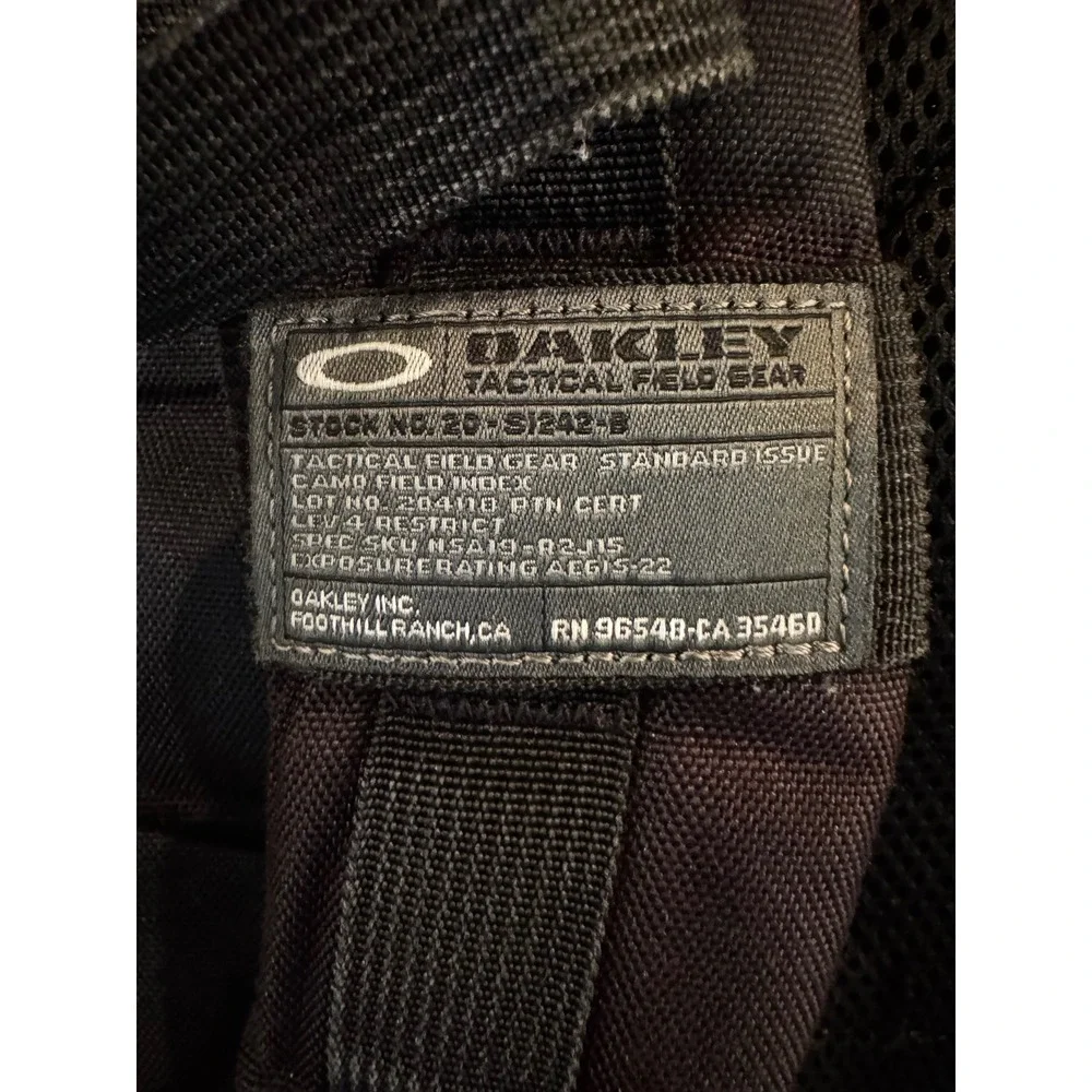 Vintage Oakley Tactical Backpack TFG Black Military Style Utility Y2K USA Rare